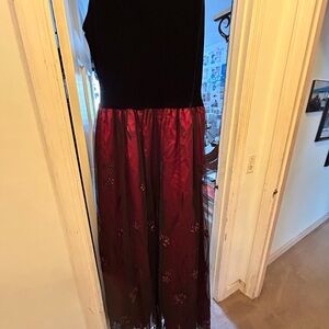 Patra Black and Red Maxi Dress